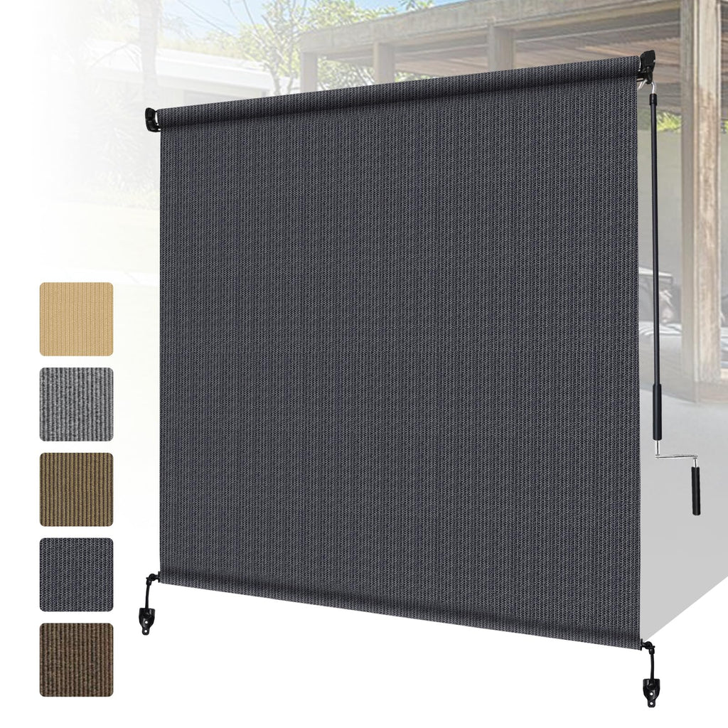 Shade&amp;Beyond Cordless Outdoor Roller Shade, 5x8ft