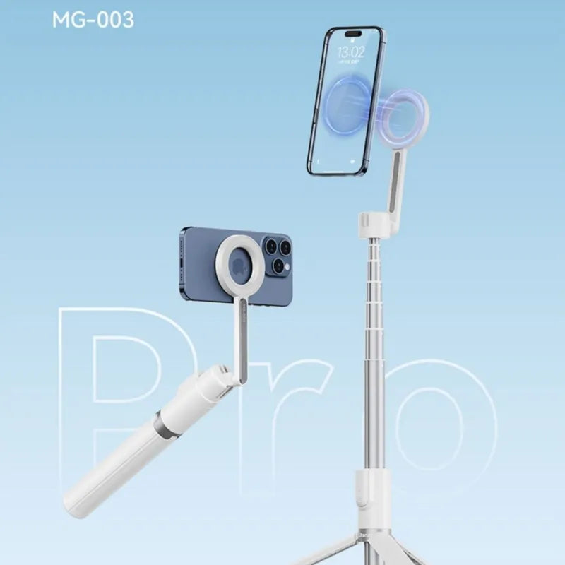 Selfie Stick Bluetooth with Magnetic Mobile Phone Mount