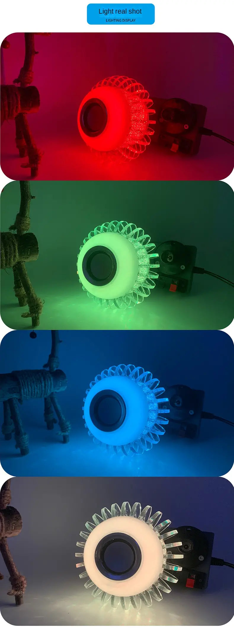 LED Music Bulb with RGB Color Change and Remote Control