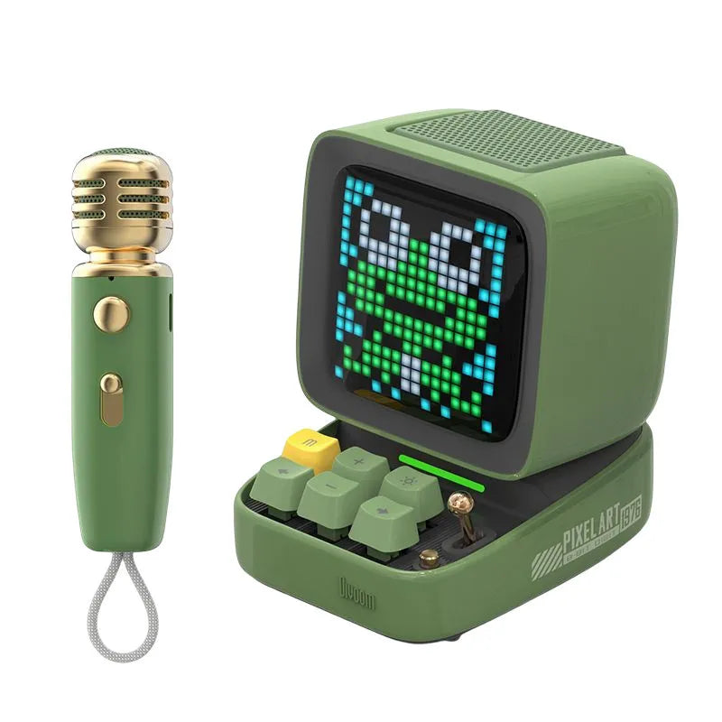 Vorvania Pixel Vintage Karaoke Microphone