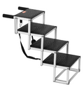 4-Step Foldable Aluminum Dog Car Stairs