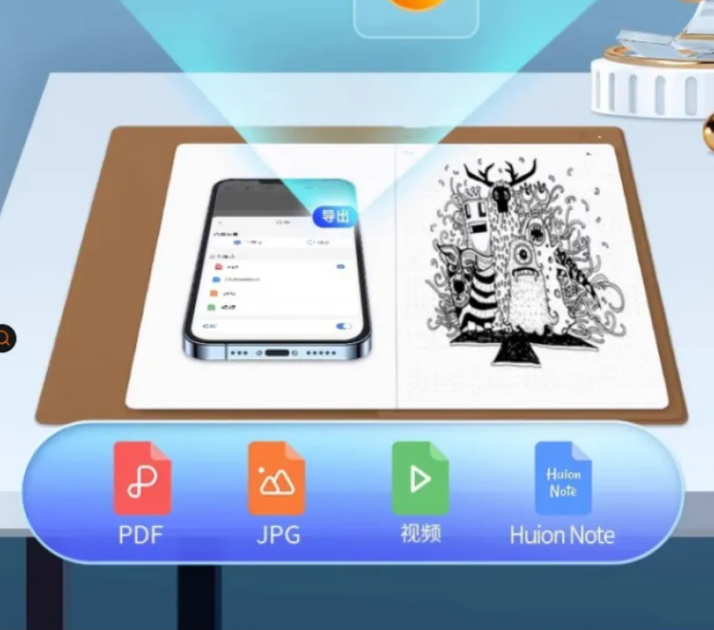 Digital Drawing Tablet with Pressure-Sensitive Pen