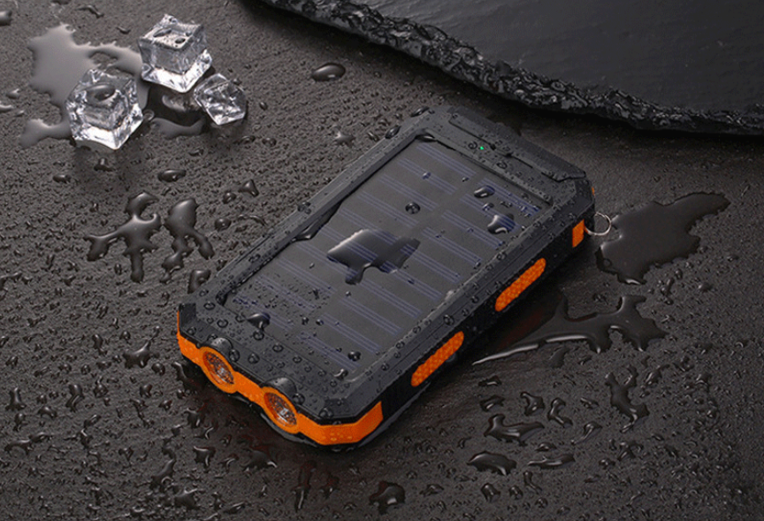 Solar Power Bank with 20000mAh Capacity and Fast Charge