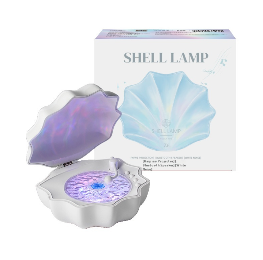 Mini Bluetooth Shell Speaker with Light