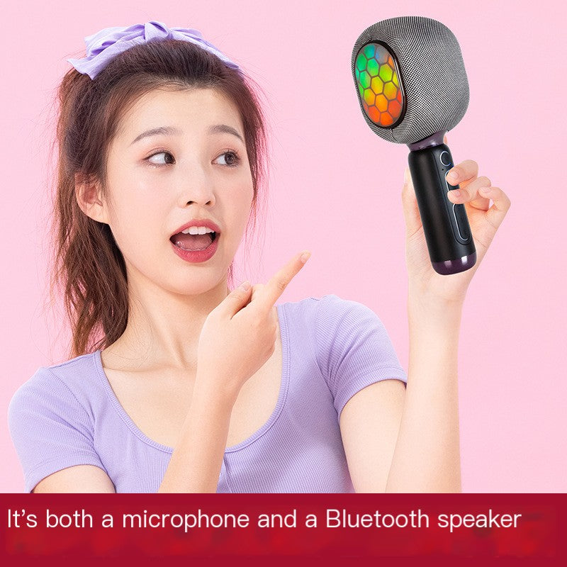 Bluetooth Wireless Microphone and Speaker for Karaoke