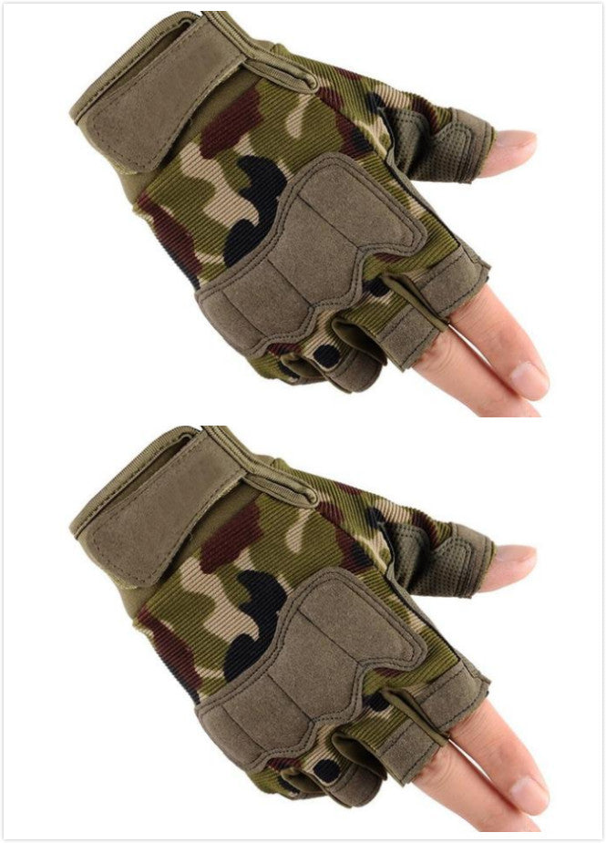 Tactical Gloves Half-Finger Gloves Camouflage Gear