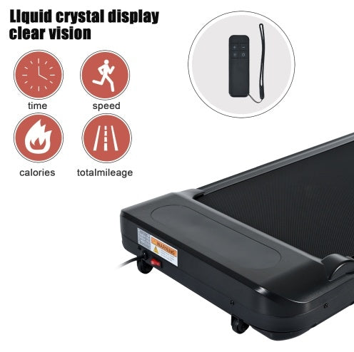 Under-Desk Walking Pad, 2.5HP, 4.0 MPH, 300 lb Capacity