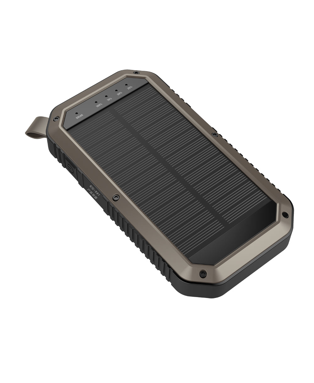 Sun Chaser Mini Solar Wireless Charger with LED Flood Light