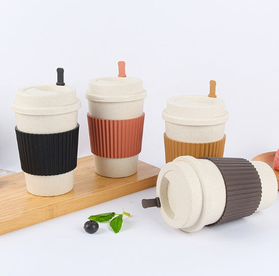 Straw Coffee Cup Plastic Mug Water Cup
