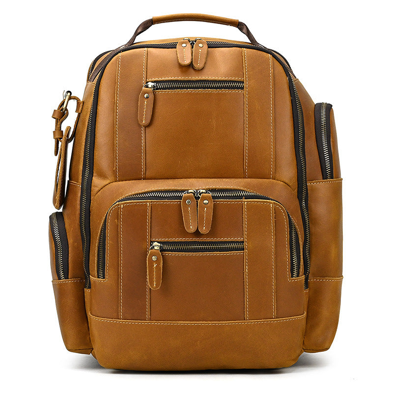 Crazy Horse Leather 15.6-Inch Backpack