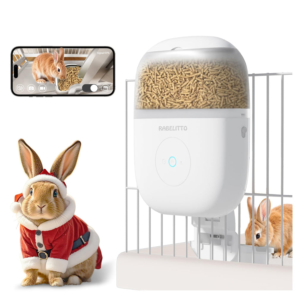 Hanging Automatic Small-Pet Feeder with 1080P Camera