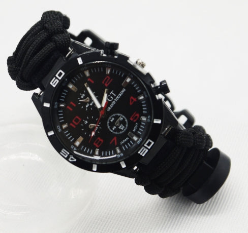 Survival Paracord Watch with Multi Function Compass