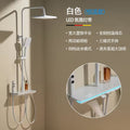 Brass Shower Set with Display Shelf
