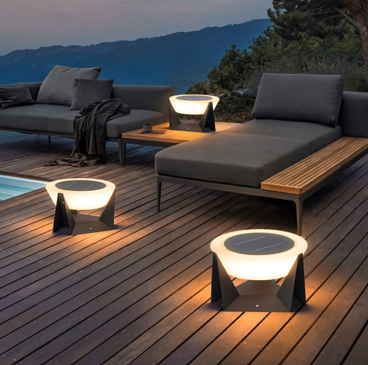 Solar-Powered Outdoor Pillar Lamp