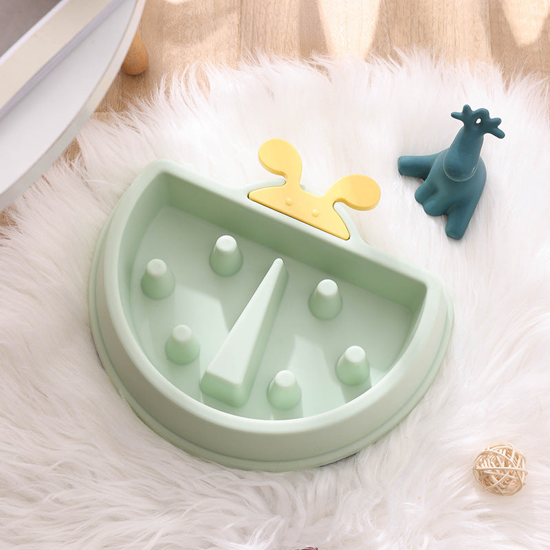 Ladybug Dog Bowl Anti-choking Slow Feeder for Pets