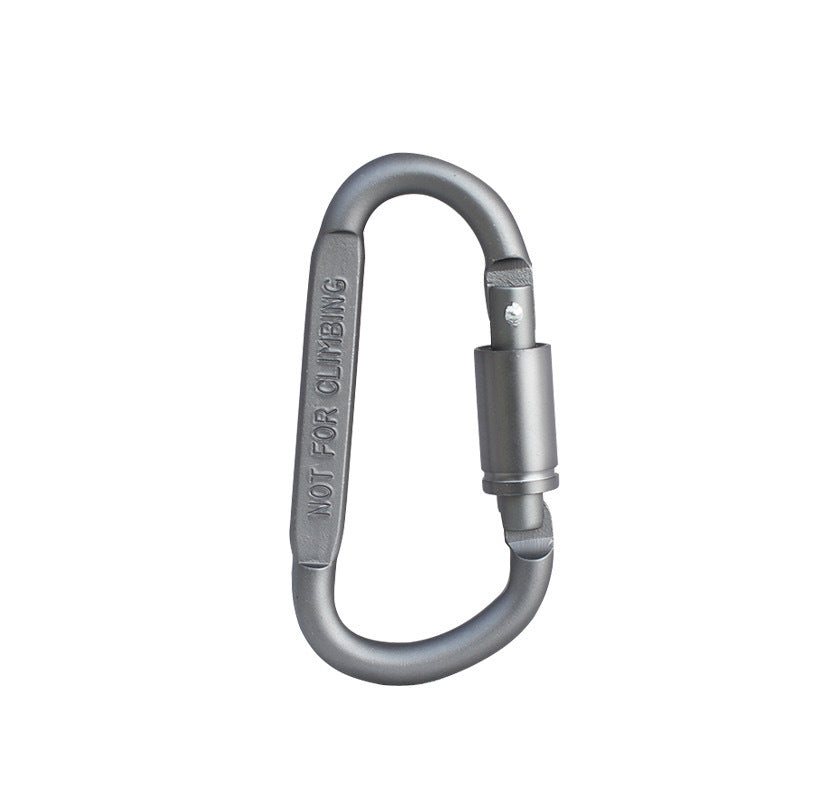Portable Aluminum Alloy D Shaped Carabiner Clip
