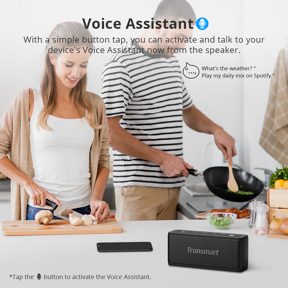 Bluetooth 5.0 Portable Speaker with 3D Surround Sound