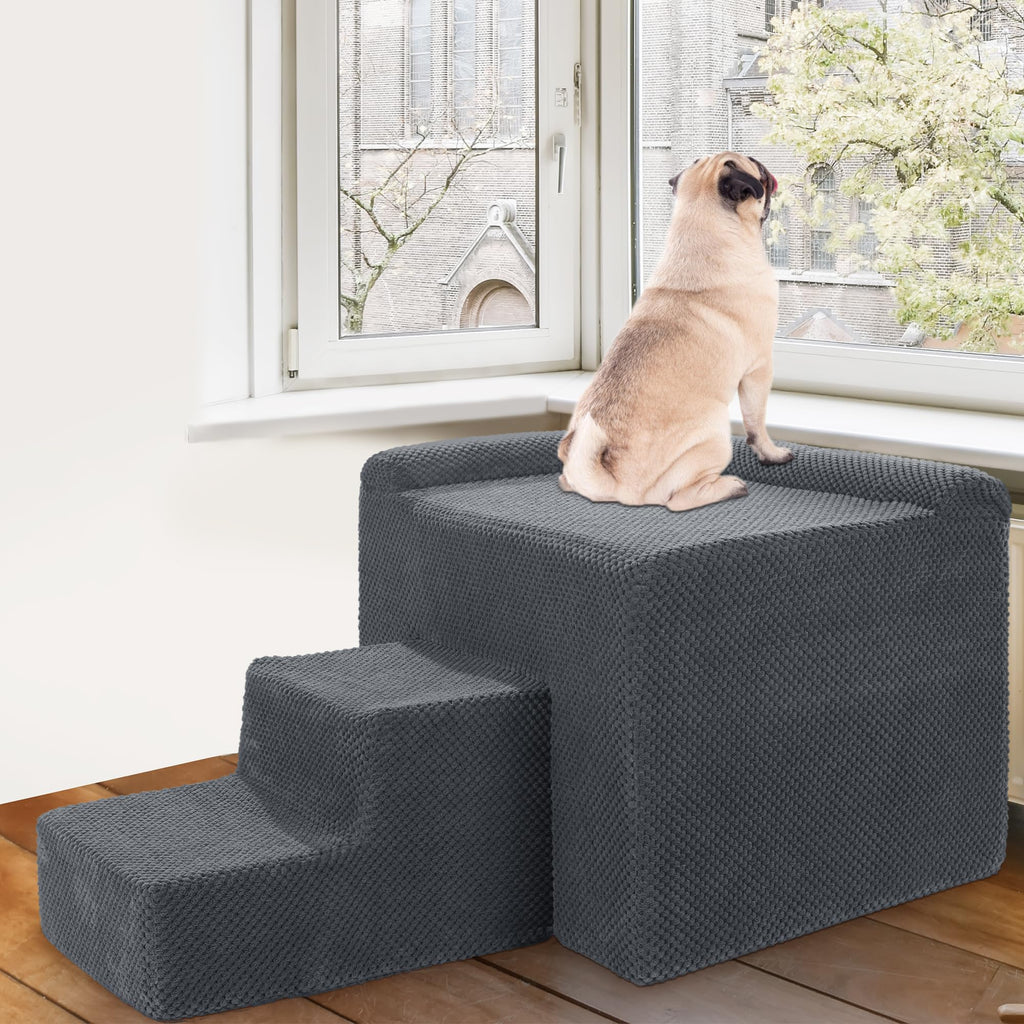 Foam Dog Window Perch with Stairs - Orthopaedic Pet Bed