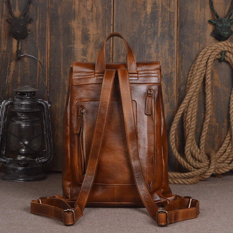 Leather Computer Backpack