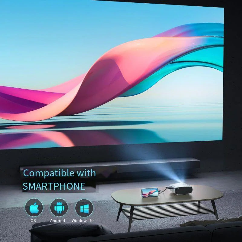 Mini 1080P Projector with Tripod