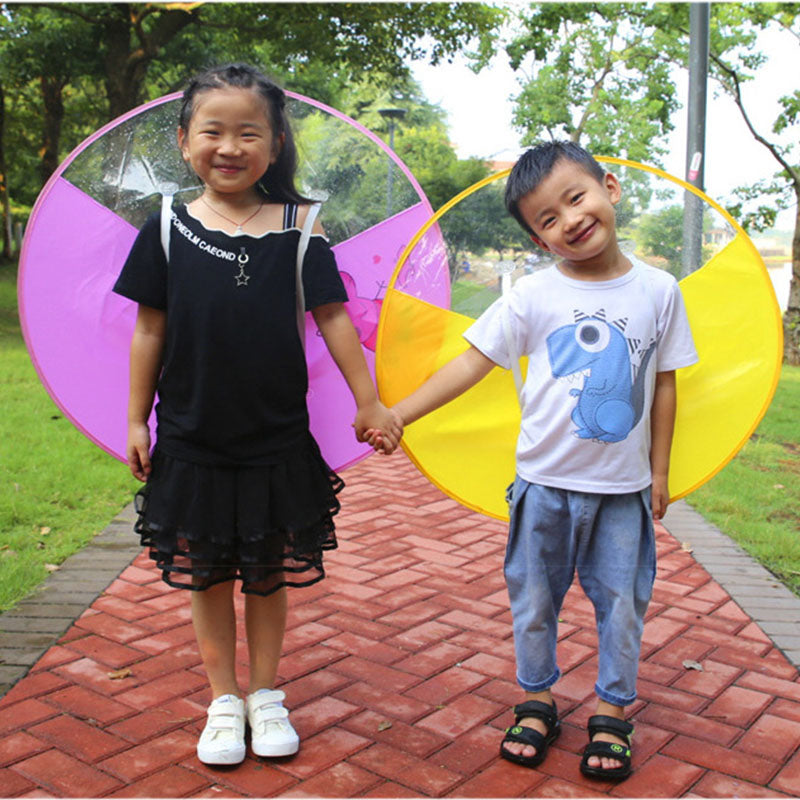 Cute Cartoon Duck Rain Cover for Kids with Poncho