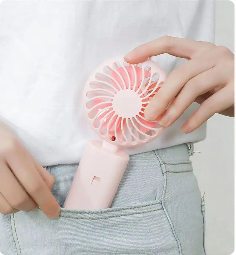 Mini Portable Cooling Fan USB Rechargeable