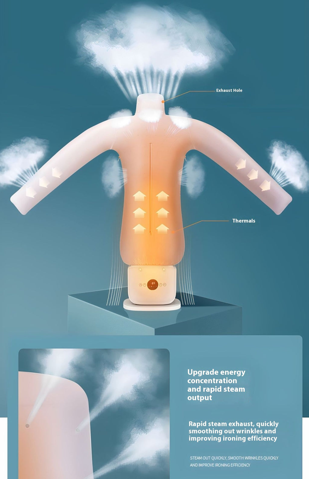 Inflatable Ironing & Drying Machine