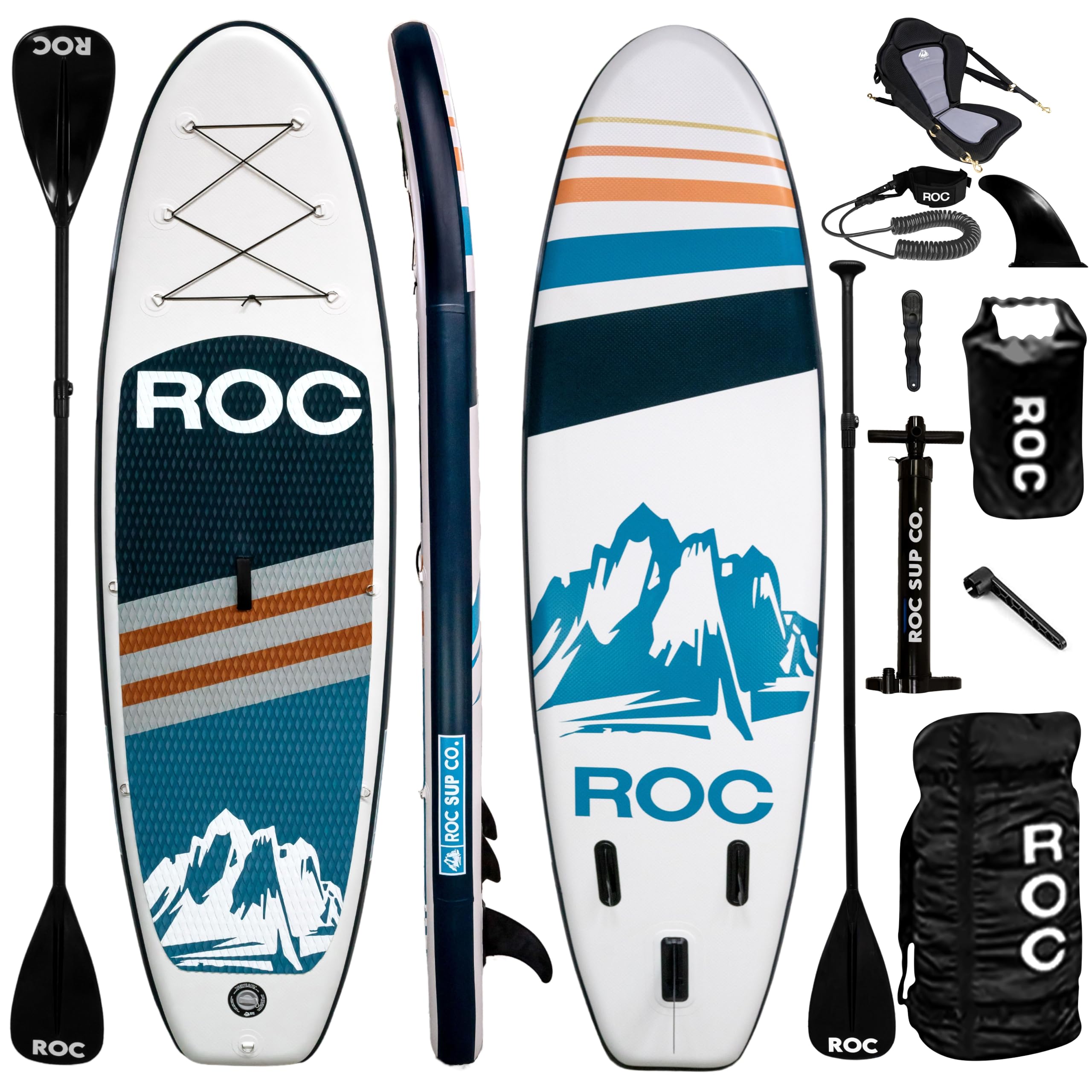 Roc Inflatable Stand-Up Paddle Board with Kayak Seat