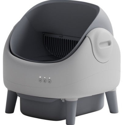 Automatic Cat Litter Box with Semi-Closed Drawer