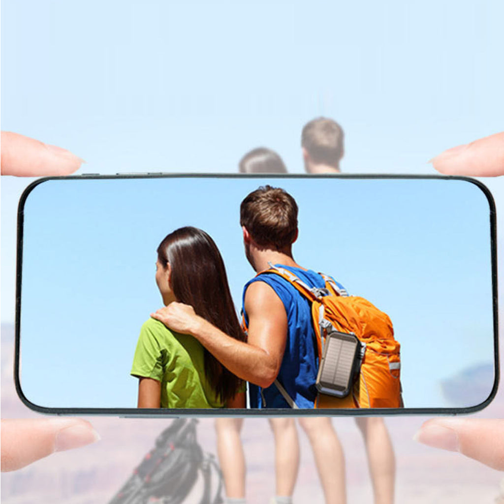 Sun Chaser Mini Solar Wireless Charger with LED Flood Light