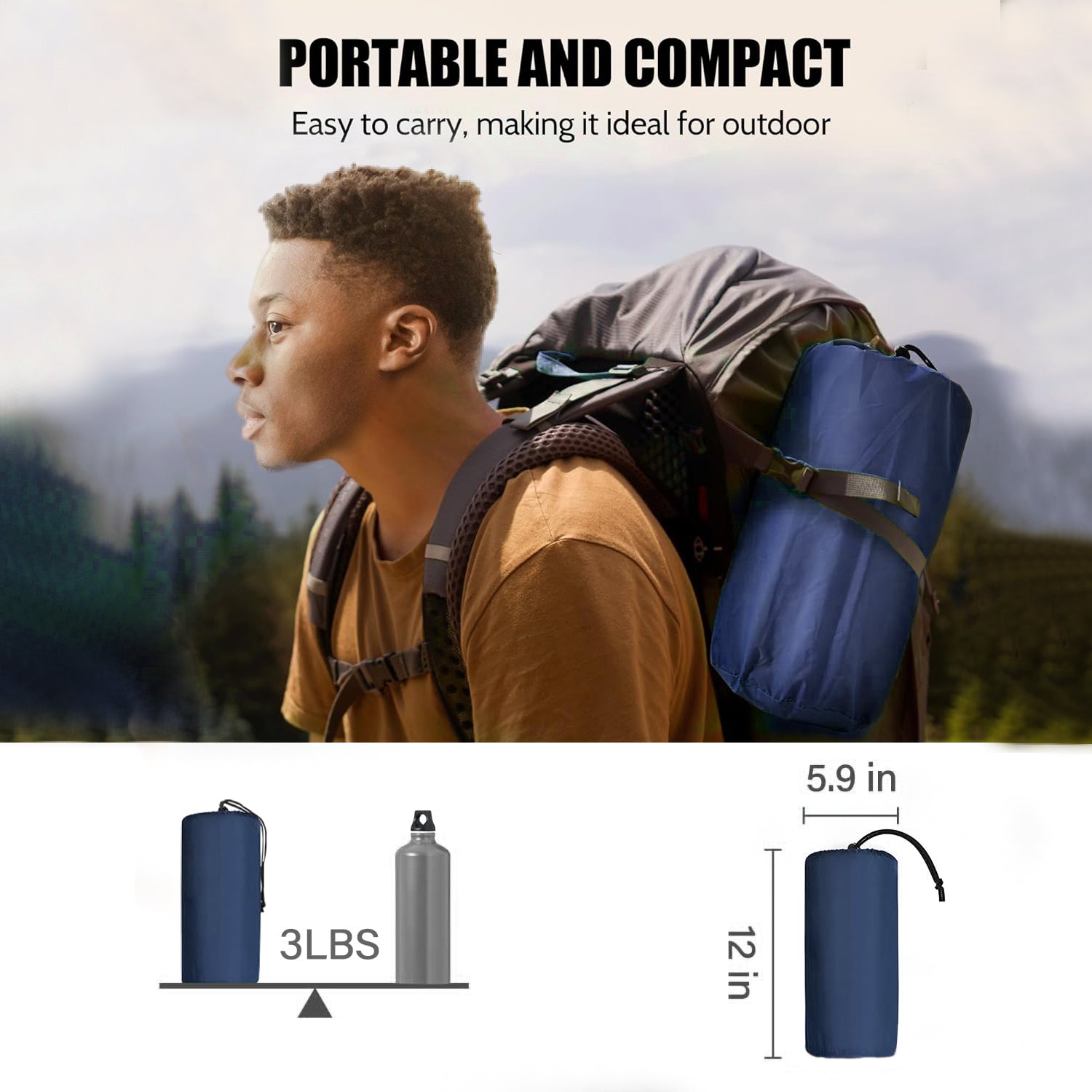 Self-Inflating Double Camping Mattress