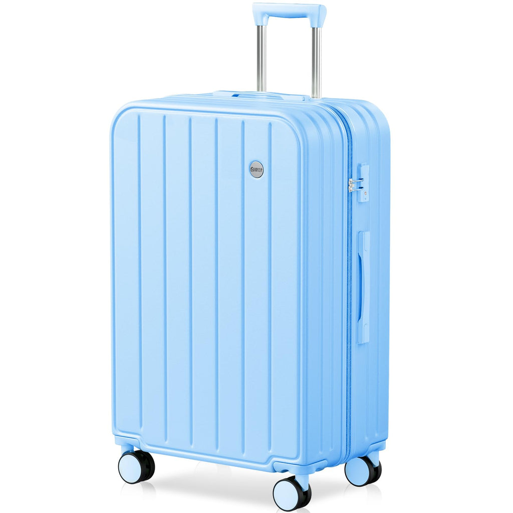 28-Inch Hardside Checked Suitcase with Spinner Wheels
