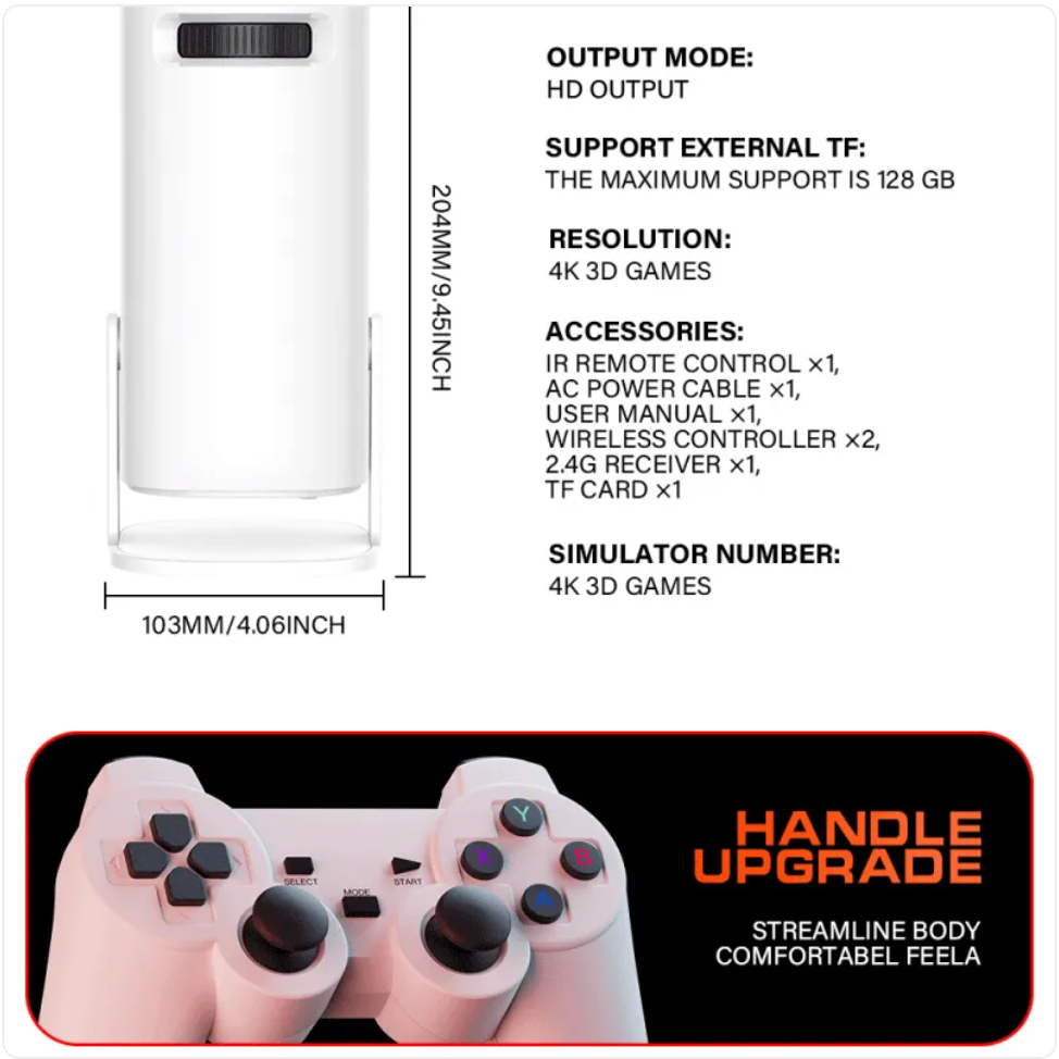 4K Gaming Projector Bundle