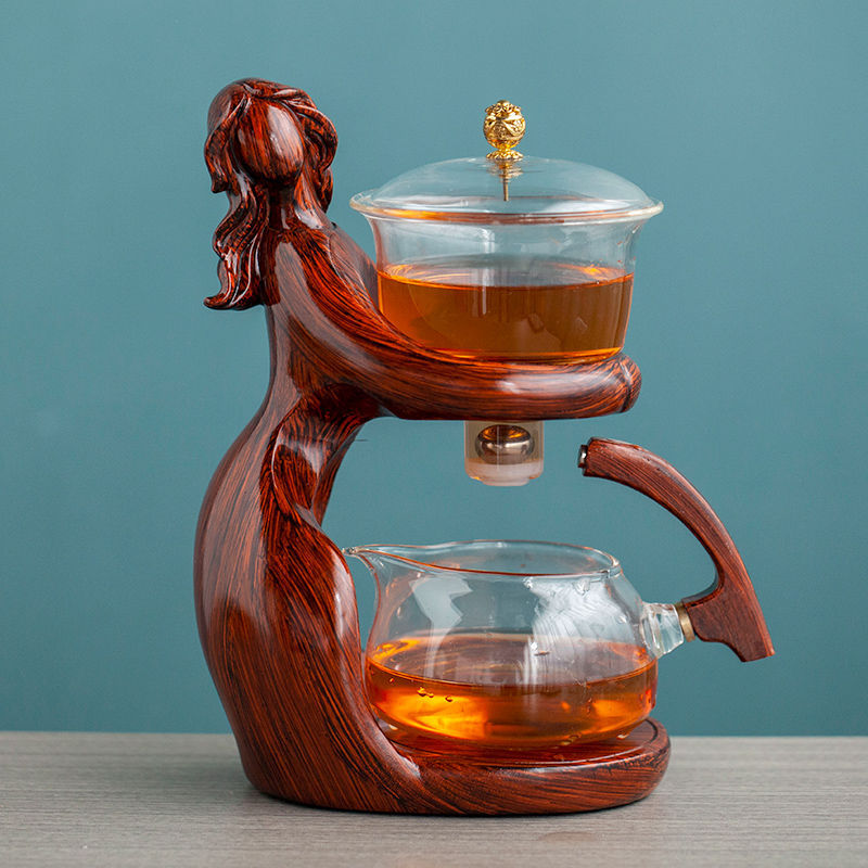 Semi-Automatic Glass Kungfu Tea Set