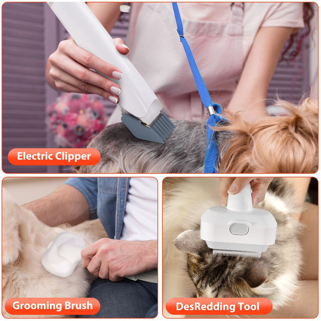 Pet Grooming Vacuum & Clipper Kit