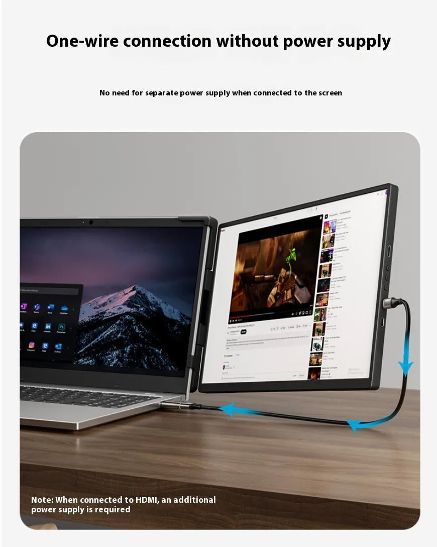 14.1-Inch Portable Dual-Screen Monitor