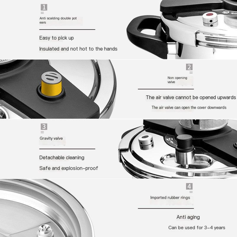 304 Stainless Steel Pressure Cooker