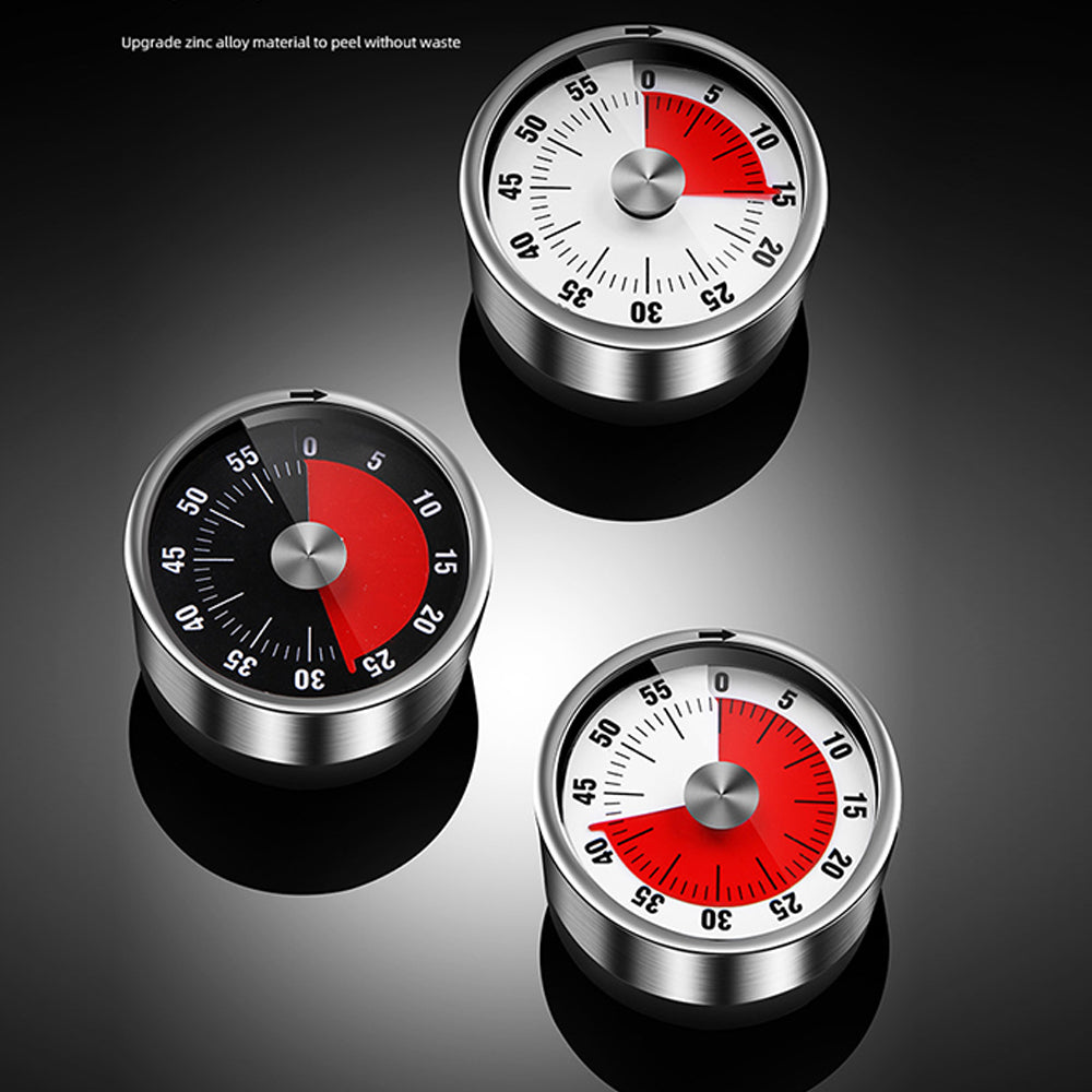 Magnetic Stainless Steel Kitchen Timer with Visual Display