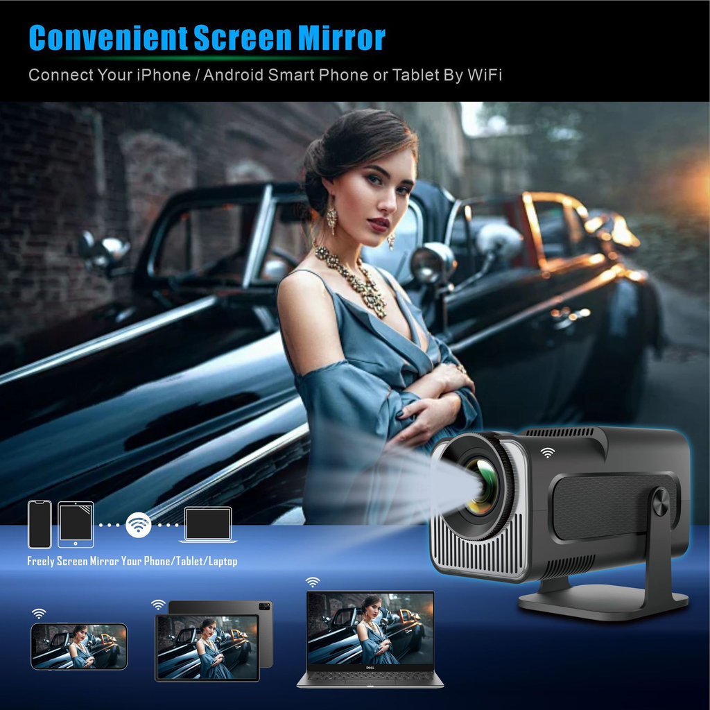 Small 4K Wireless WiFi Smart Projector