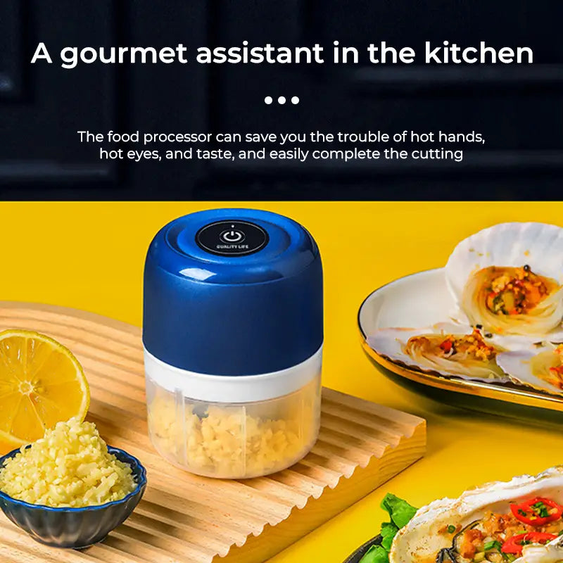 Electric Garlic Chopper and Mini Food Processor (1pc)