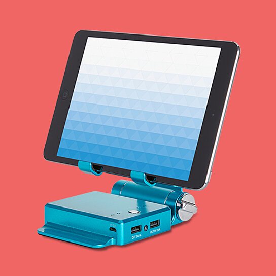 Podium Style Stand with Extended Battery for iPad, iPhone and Smart Gadgets