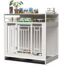 Wooden Dog Kennel Furniture with Storage Drawers