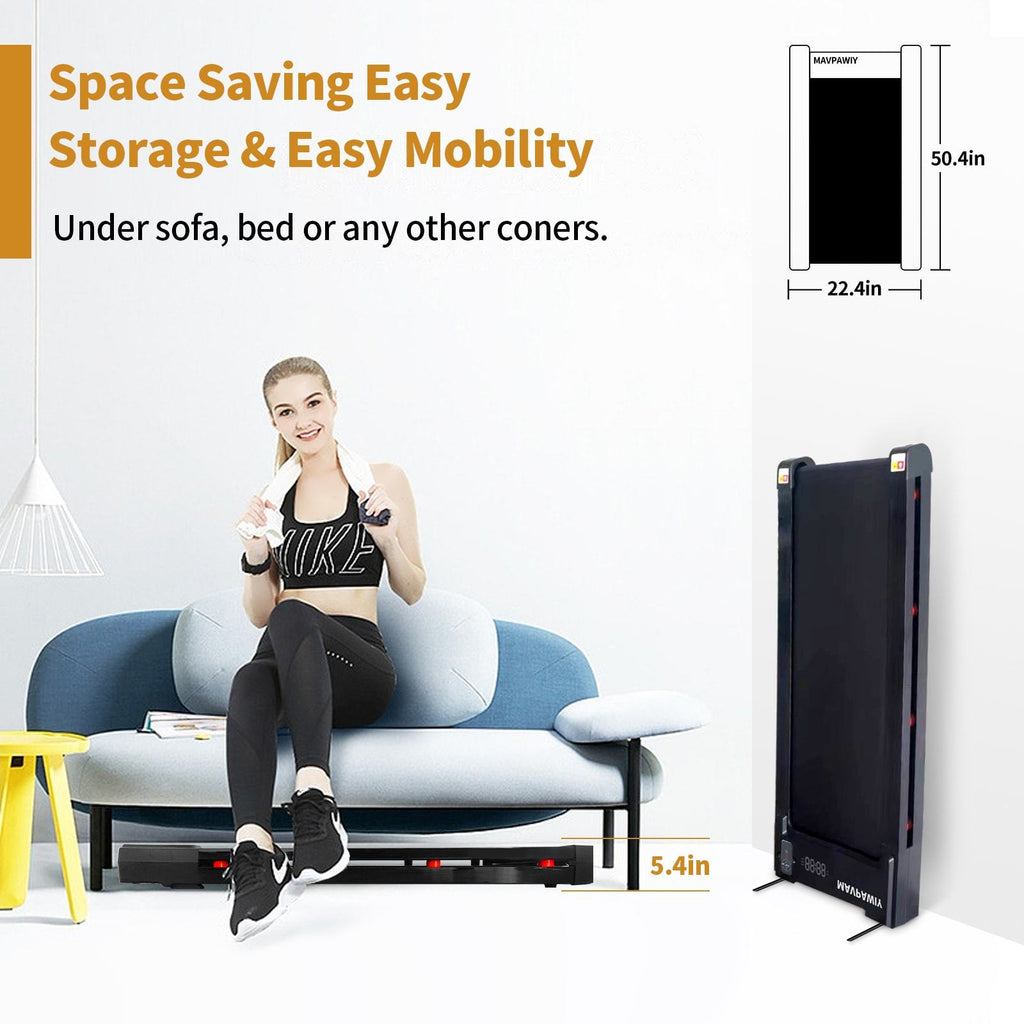 Under-Desk Treadmill with Incline, 2.25HP