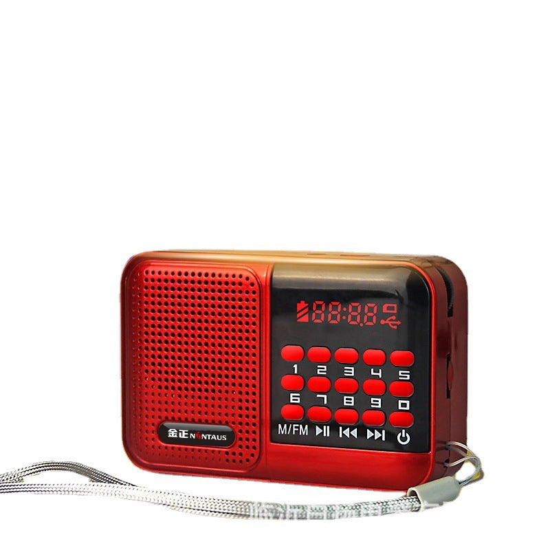 Jinzheng S61 Portable FM Radio with Card Slot Speaker