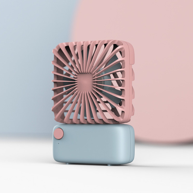 Square USB Rechargeable Neck Fan Portable Handheld Fan
