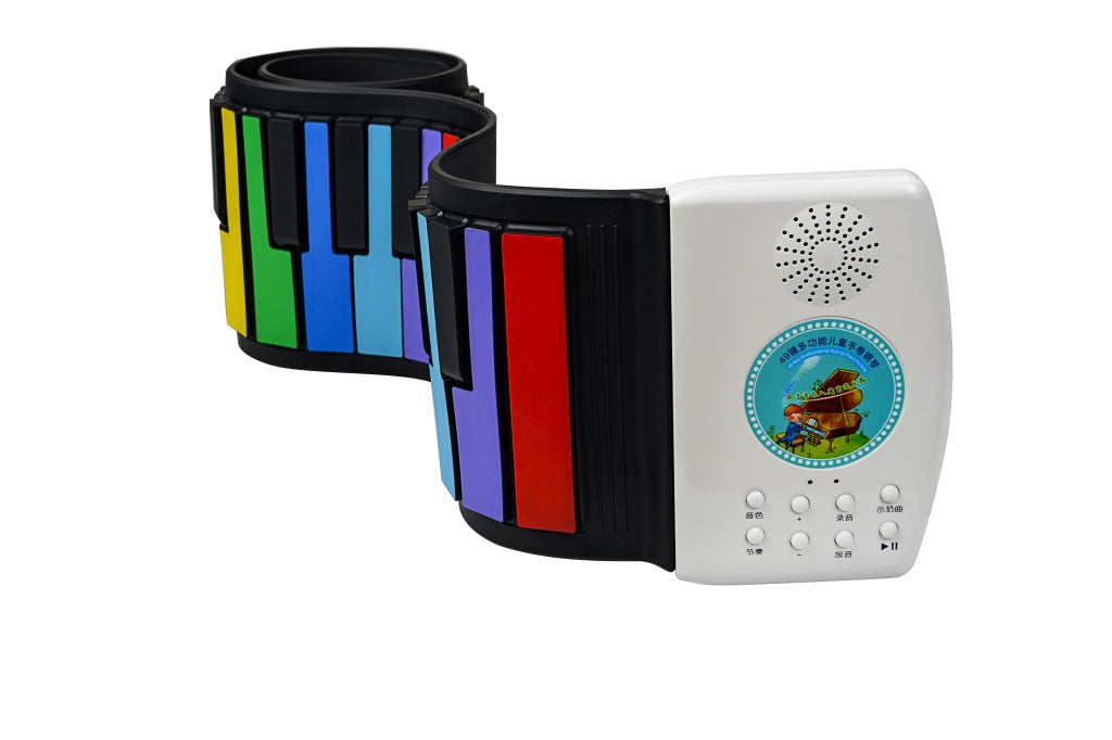49-Key Foldable Roll-Up Piano for Kids