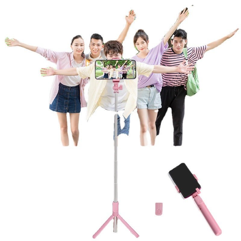 J861 Dual Light Bluetooth Selfie Stick with Tripod and LED Ring Light