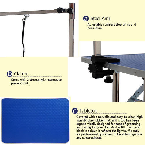 36-Inch Folding Pet Grooming Table