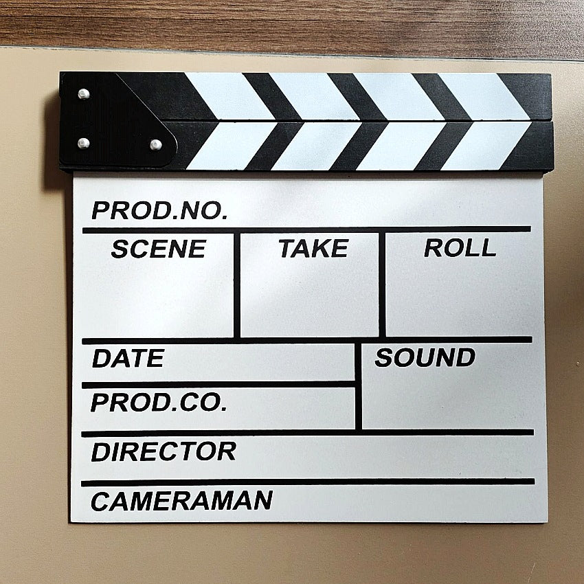 Acrylic Wooden Directors Clapboard Photography Prop