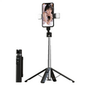 Quadrupod Double Fill Light Bluetooth Selfie Stick